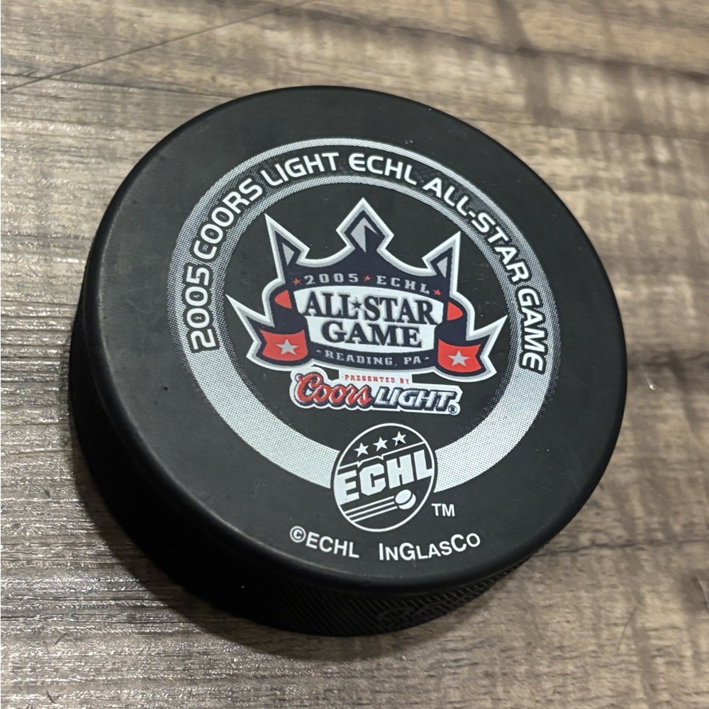 2005 ECHL All Star Game Hockey Puck Reading Pennsylvania
